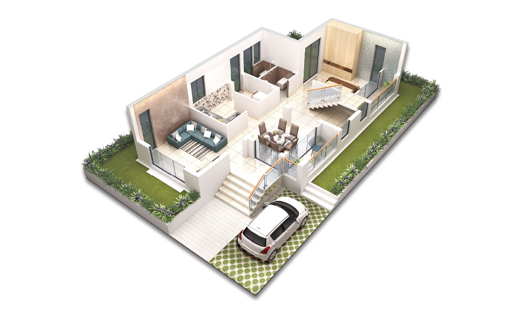 4BHK Bungalows in Kolkata-Alpine